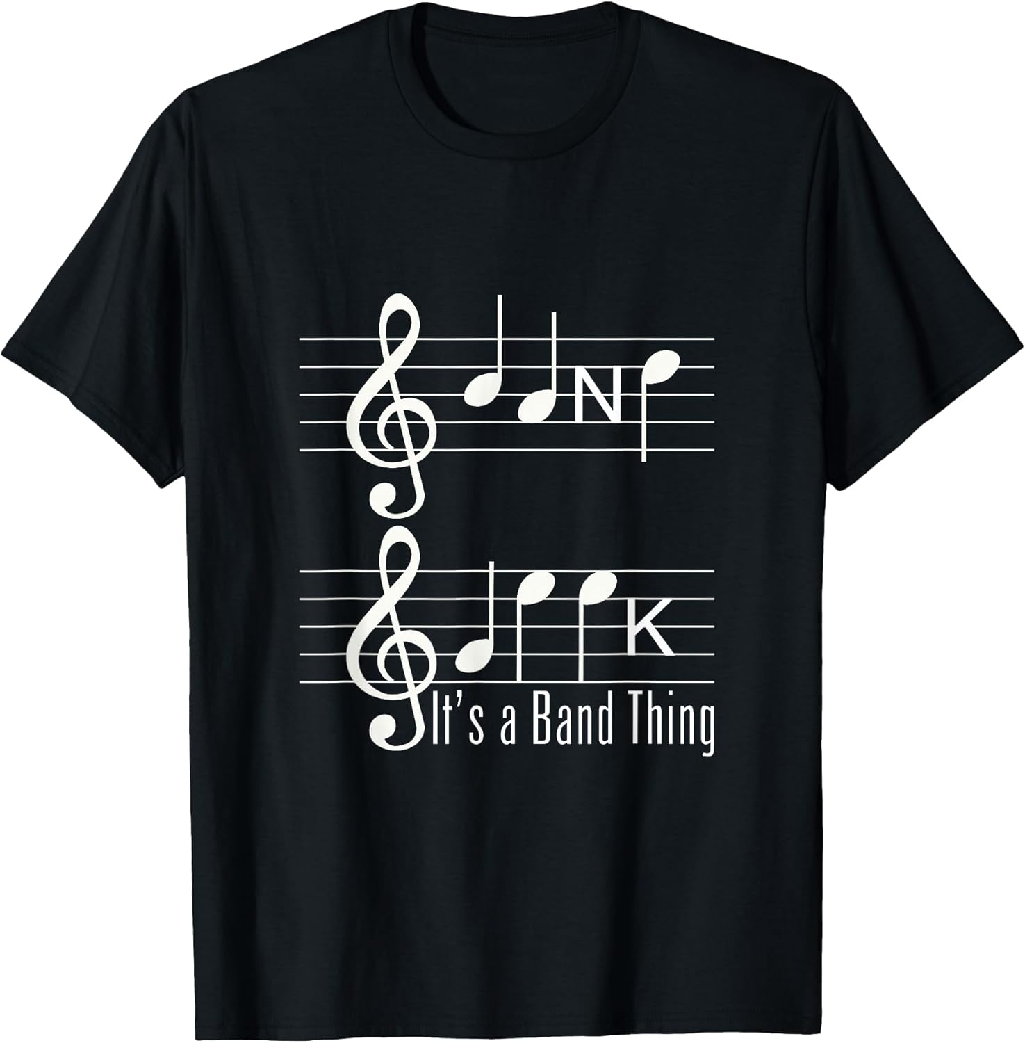 Band Geek Music Notes Shirt