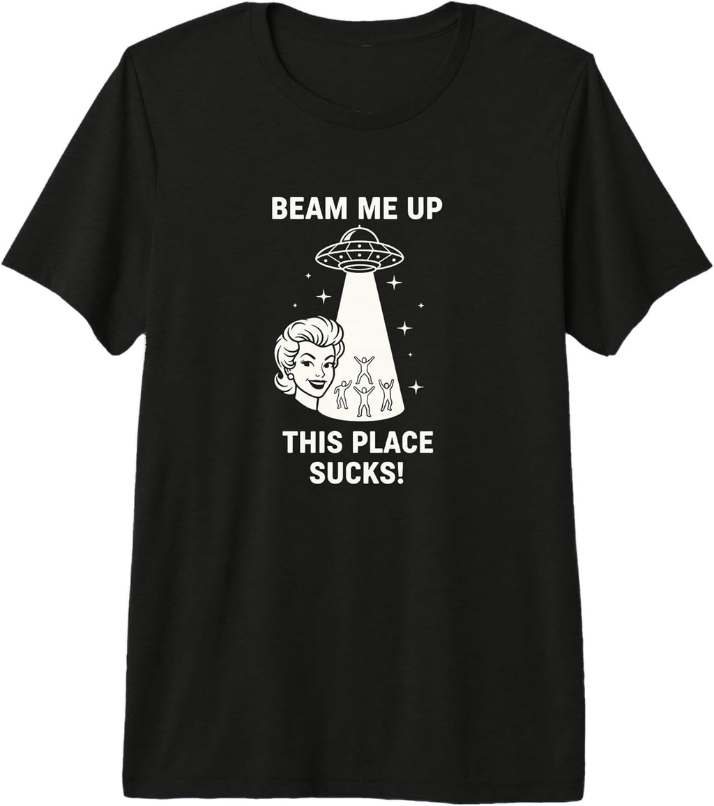 Ufo Sci Fi Humor Saucer Beam Me Up