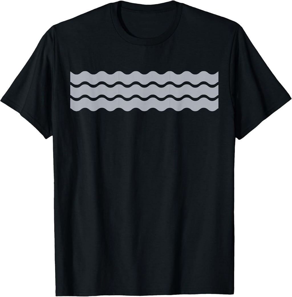Minimalist Grey and White Wavy Lines Pattern