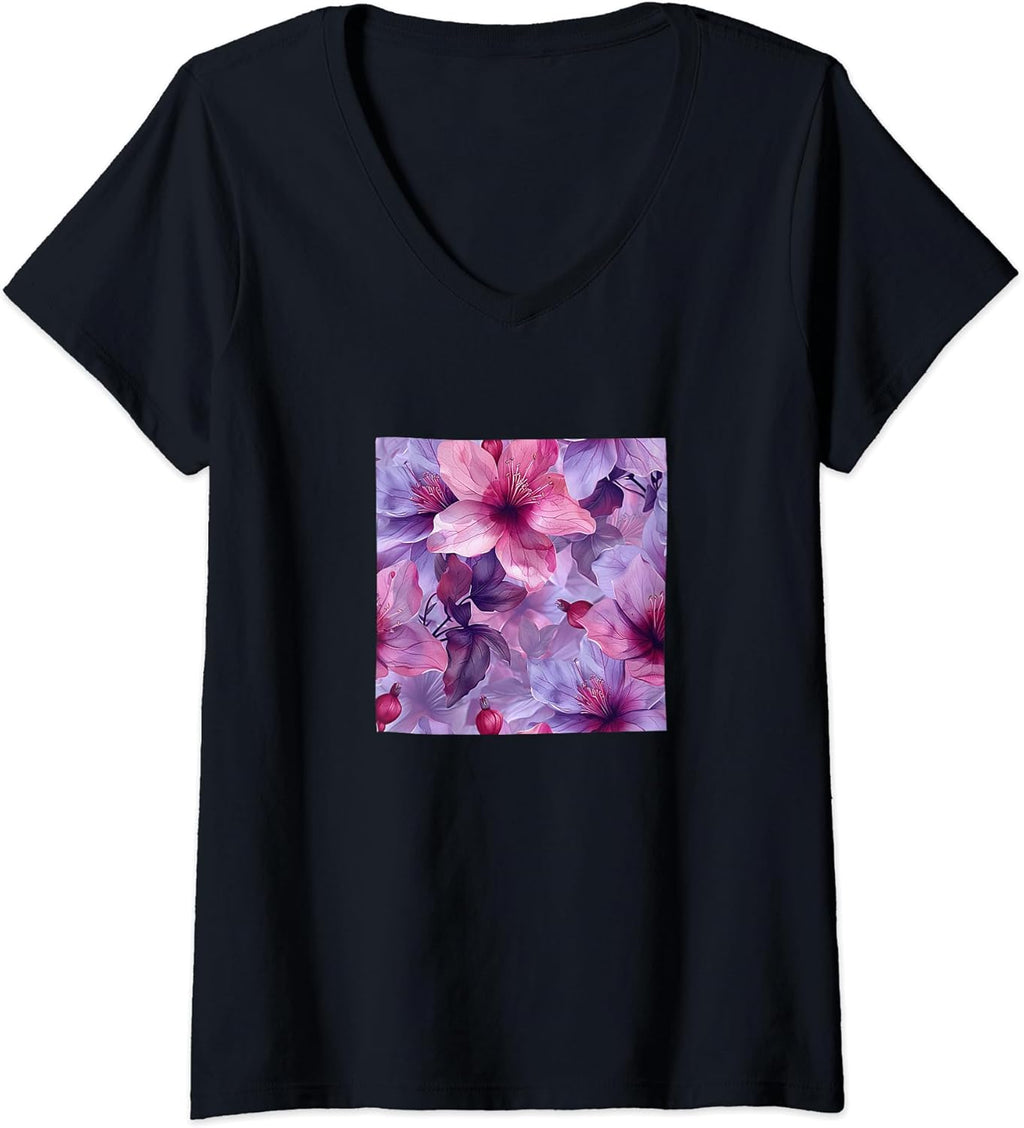Fuchsia Flower Pattern Merch