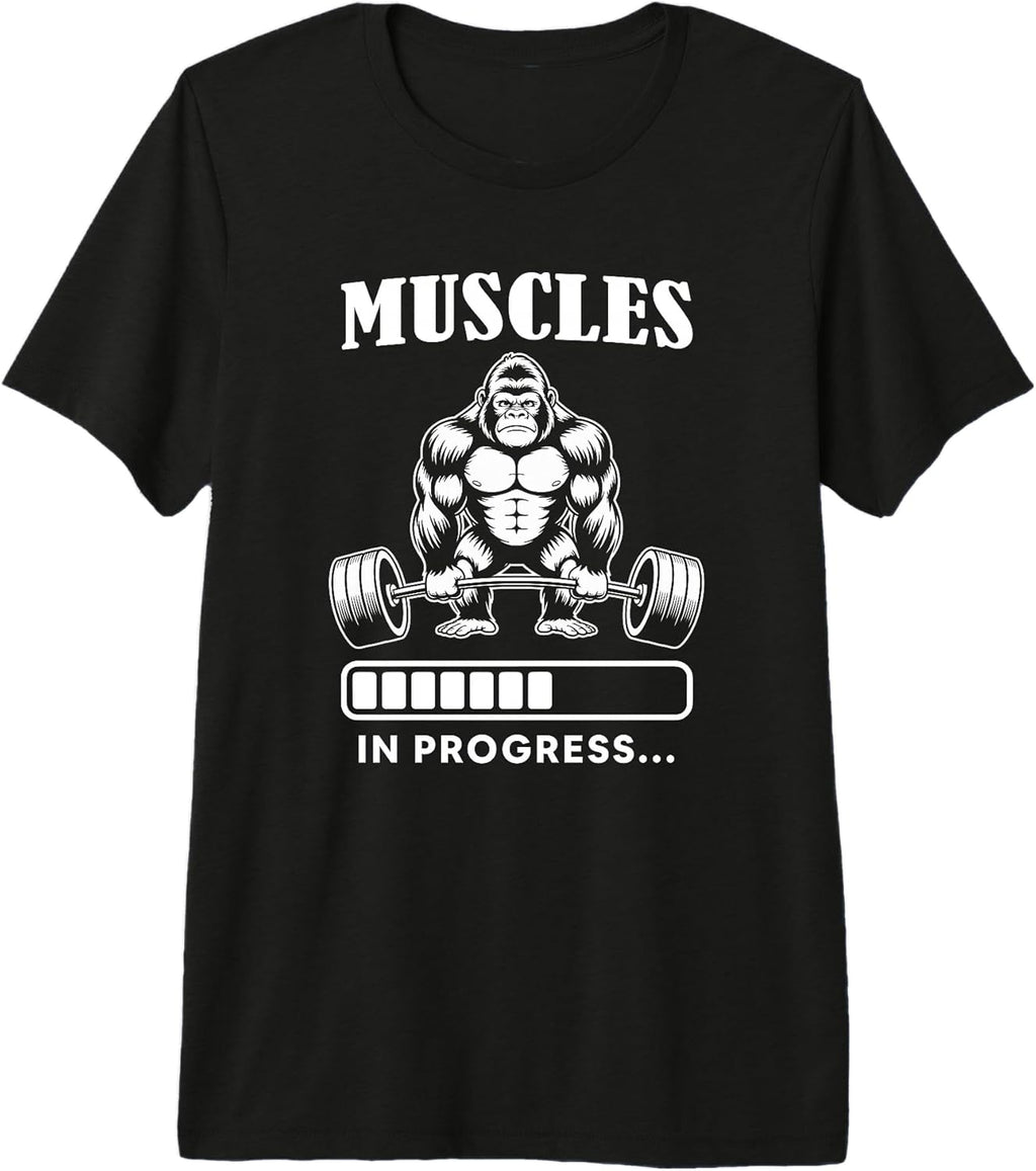 Muscles Training Weightlifting Gorilla Lovers Art