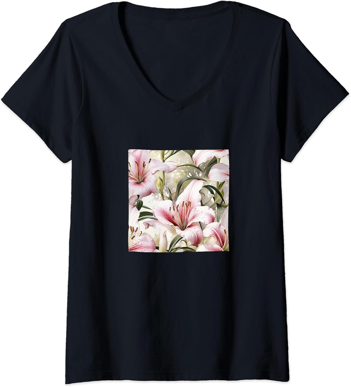 Lily Watercolor Wildflower Pattern Merch