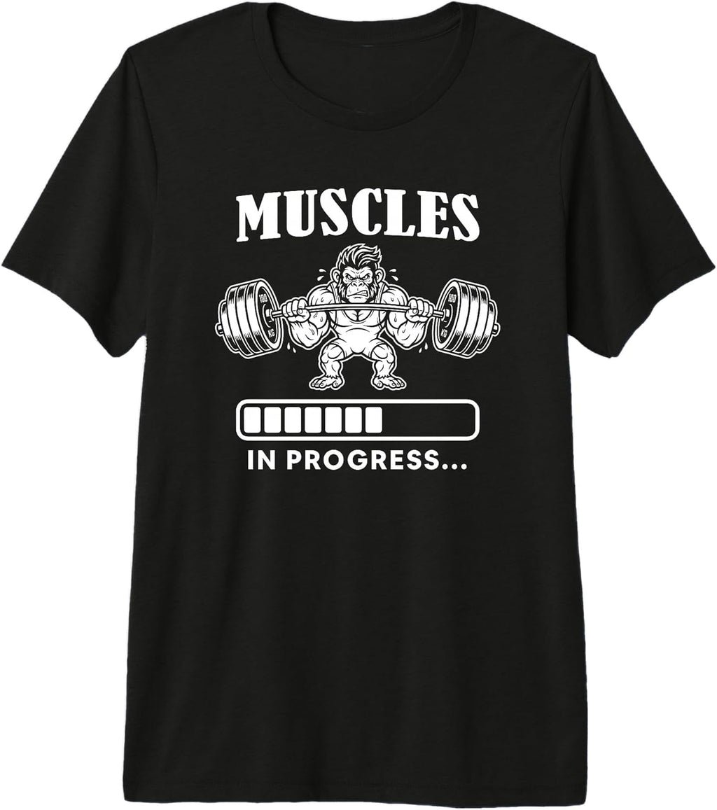 Muscles Training Weightlifting Monkey Lovers Art