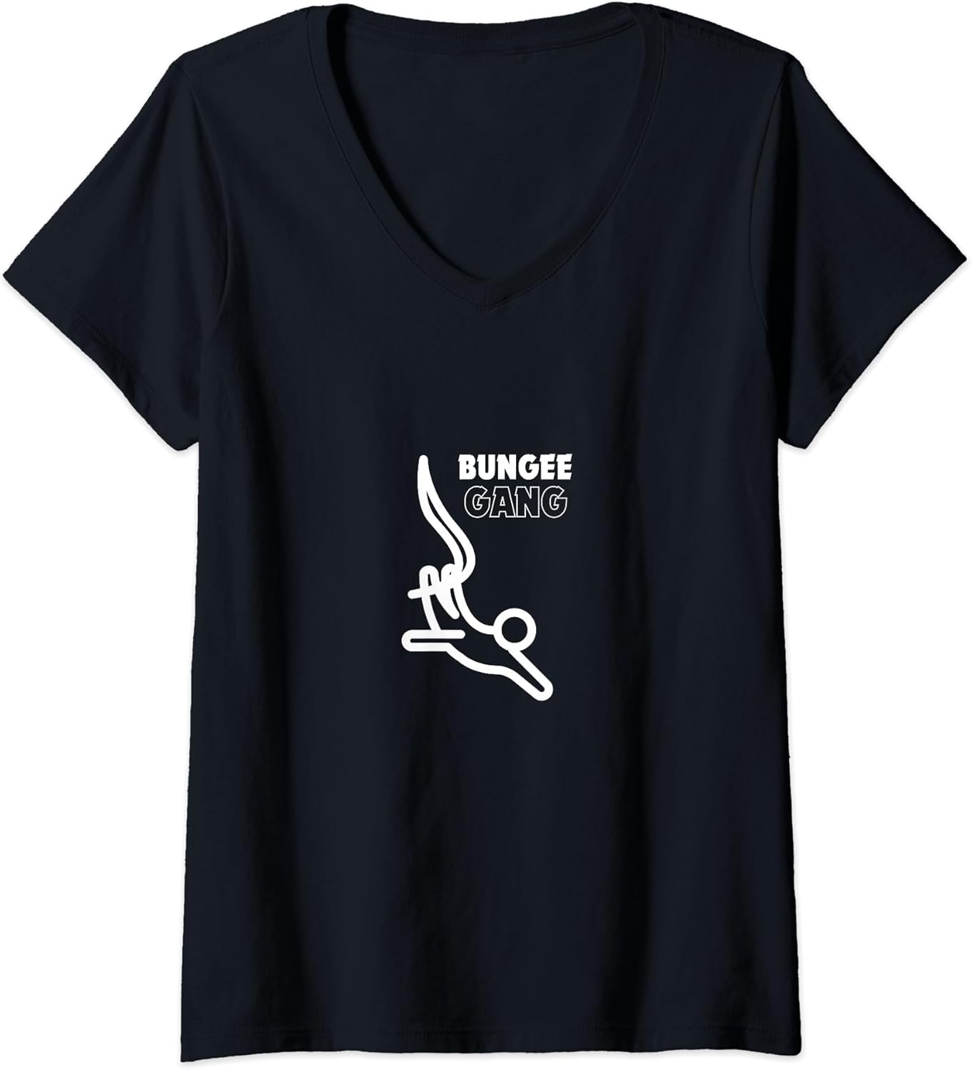 Womens Bungee Fitness Class - Bungee Gang V-Neck T-Shirt