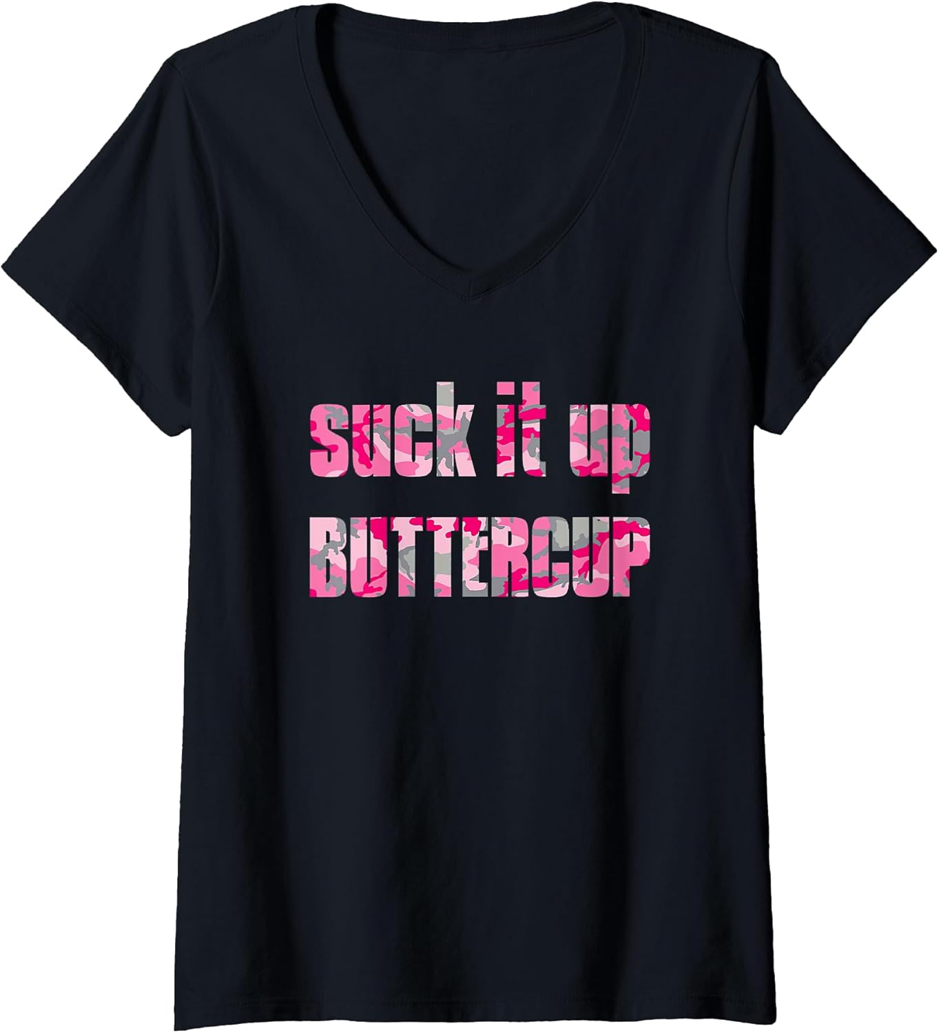 S.u.ck It Up Buttercup Pink Camo By Merch