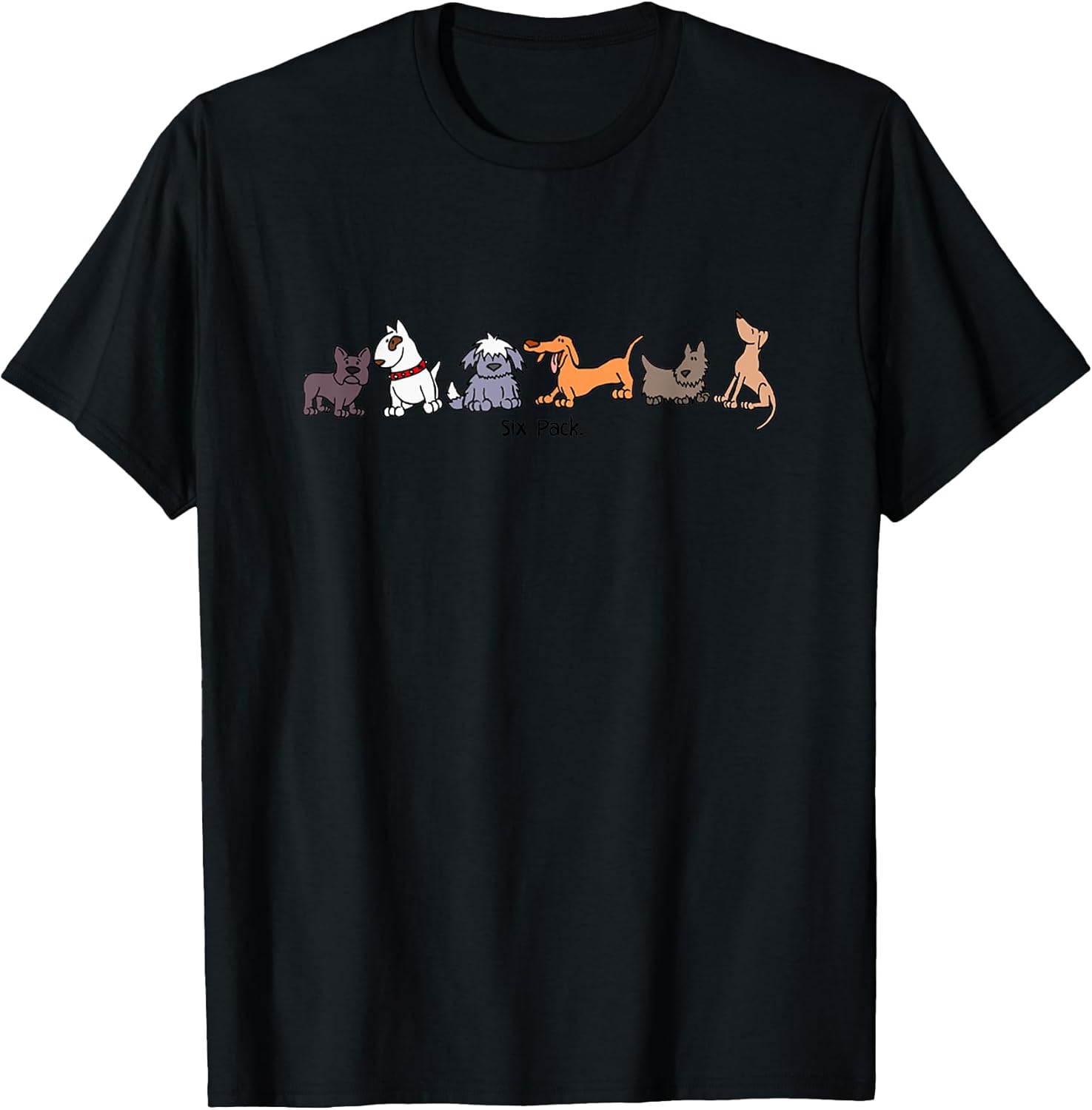 Six Pack Of Dogs Cartoon Dog Funny Meme Pet Lover