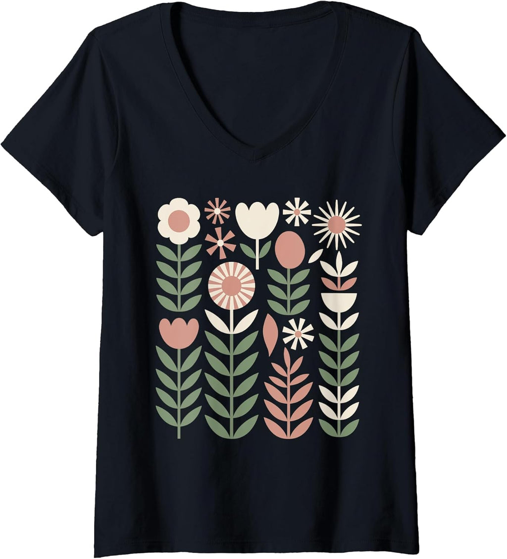 Vintage Abstract Boho Floral t