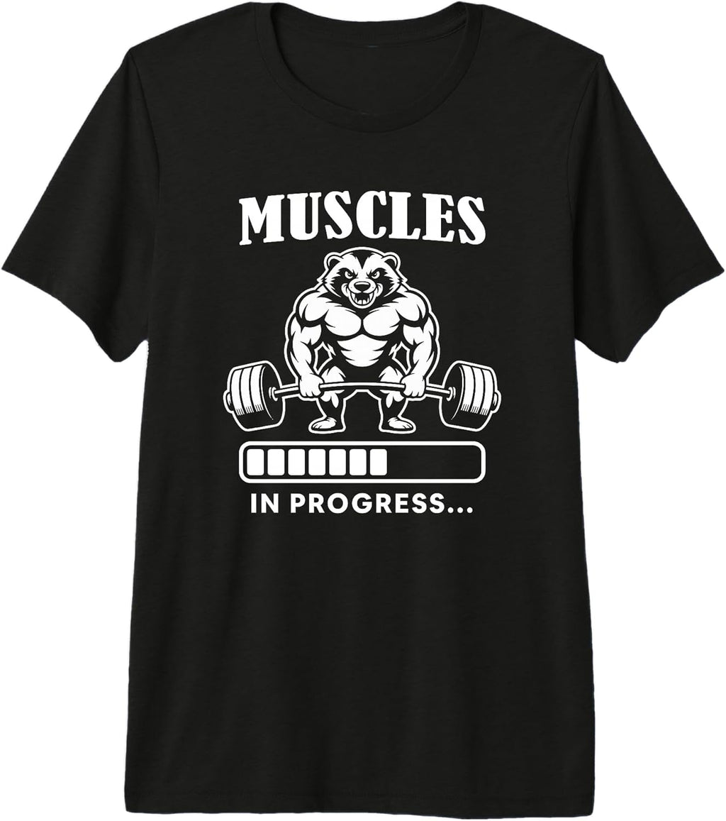 Muscles Training Weightlifting Honey Badger Art