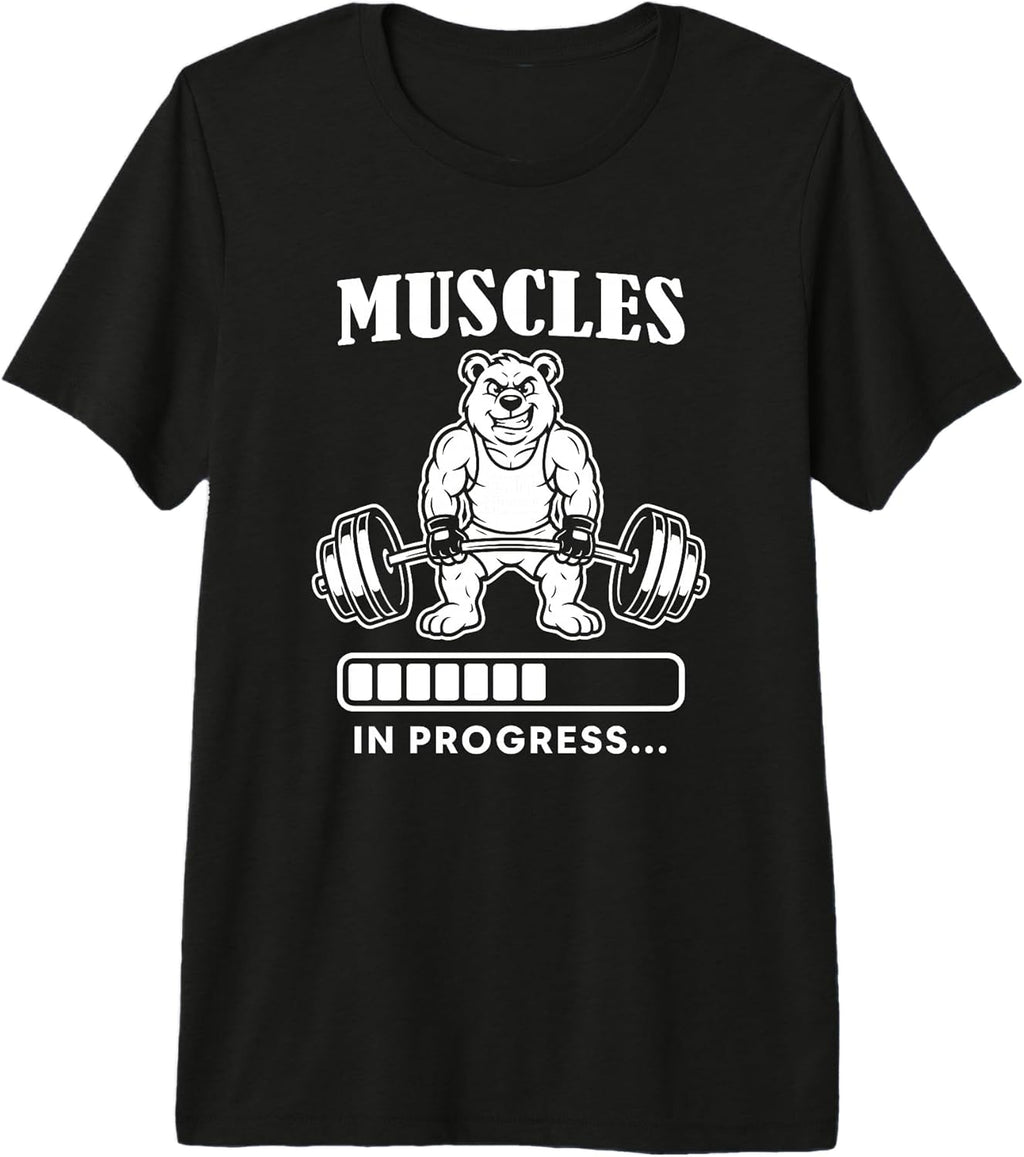 Muscles Training Weightlifting Bear Lovers Art