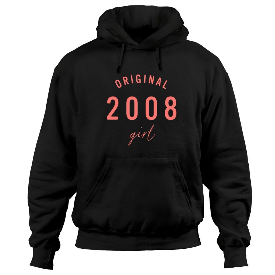 Original 2008 Girl Cute 13th Birthday Outfit Teen Girl Pullover Hoodie