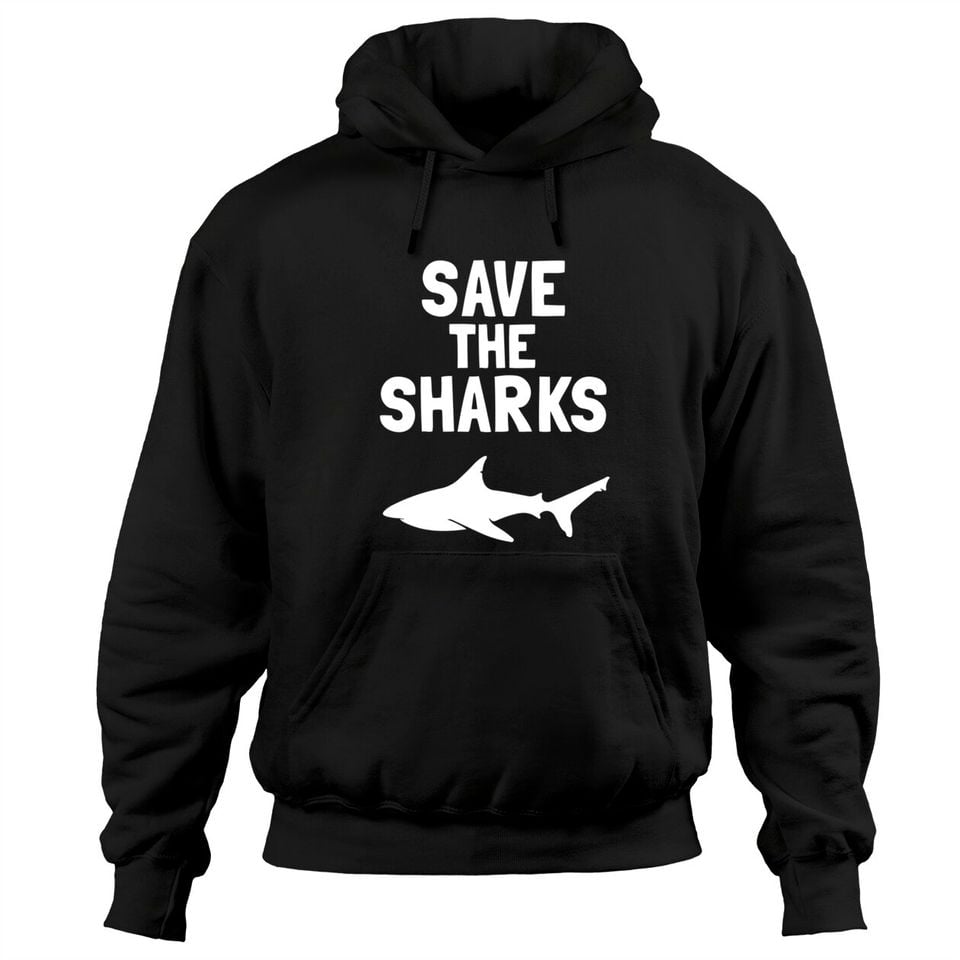 Shark Lovers Gift Marine Biologist Save the Sharks Pullover Hoodie