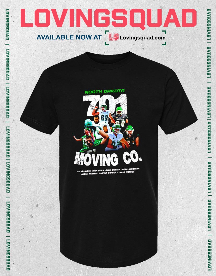 701 Moving Co. North Dakota Football Shirt