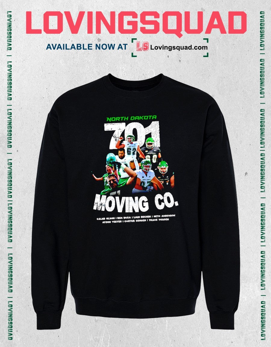701 Moving Co. North Dakota Football Shirt