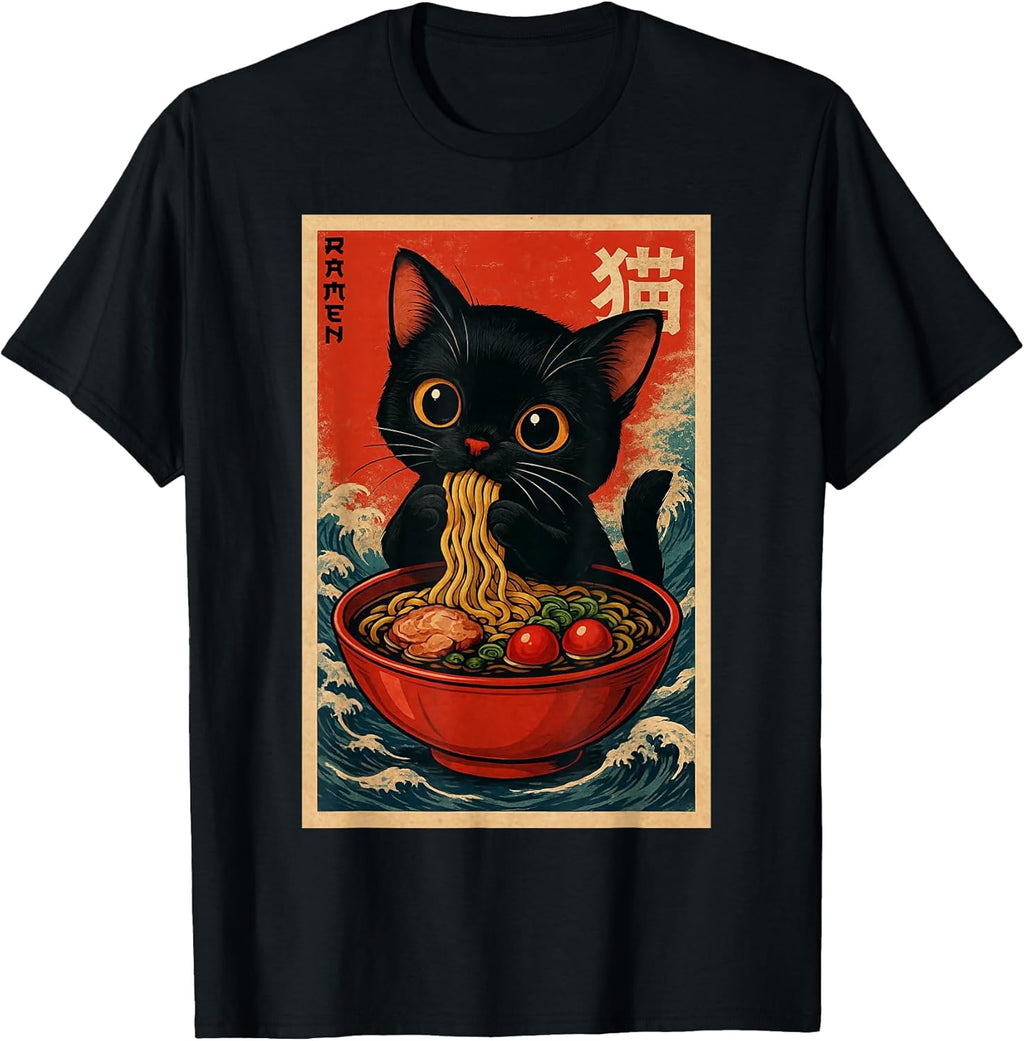 Anime Cat Shirt Boys Girls Kids Gifts Graphic Tees
