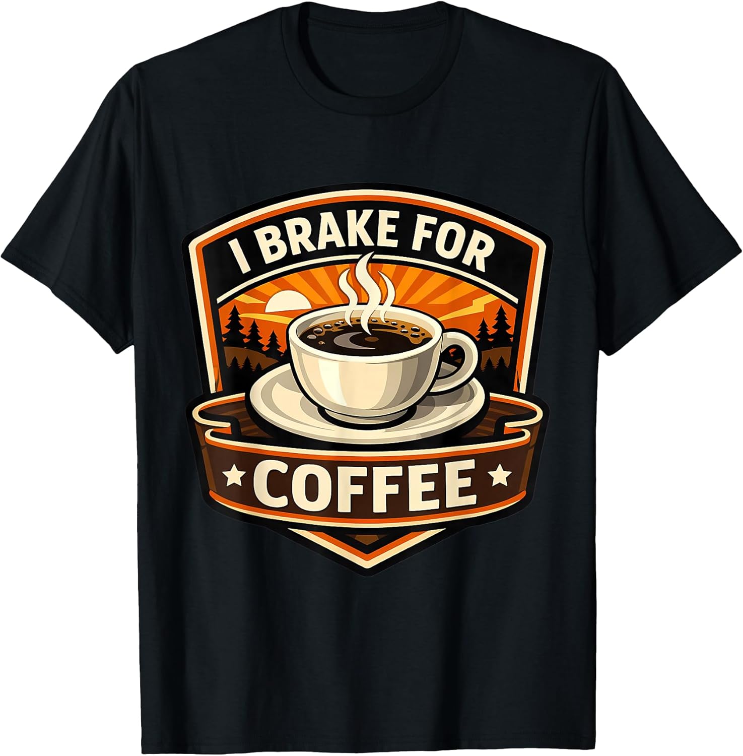 I Brake For Coffee Lover Driver Merch