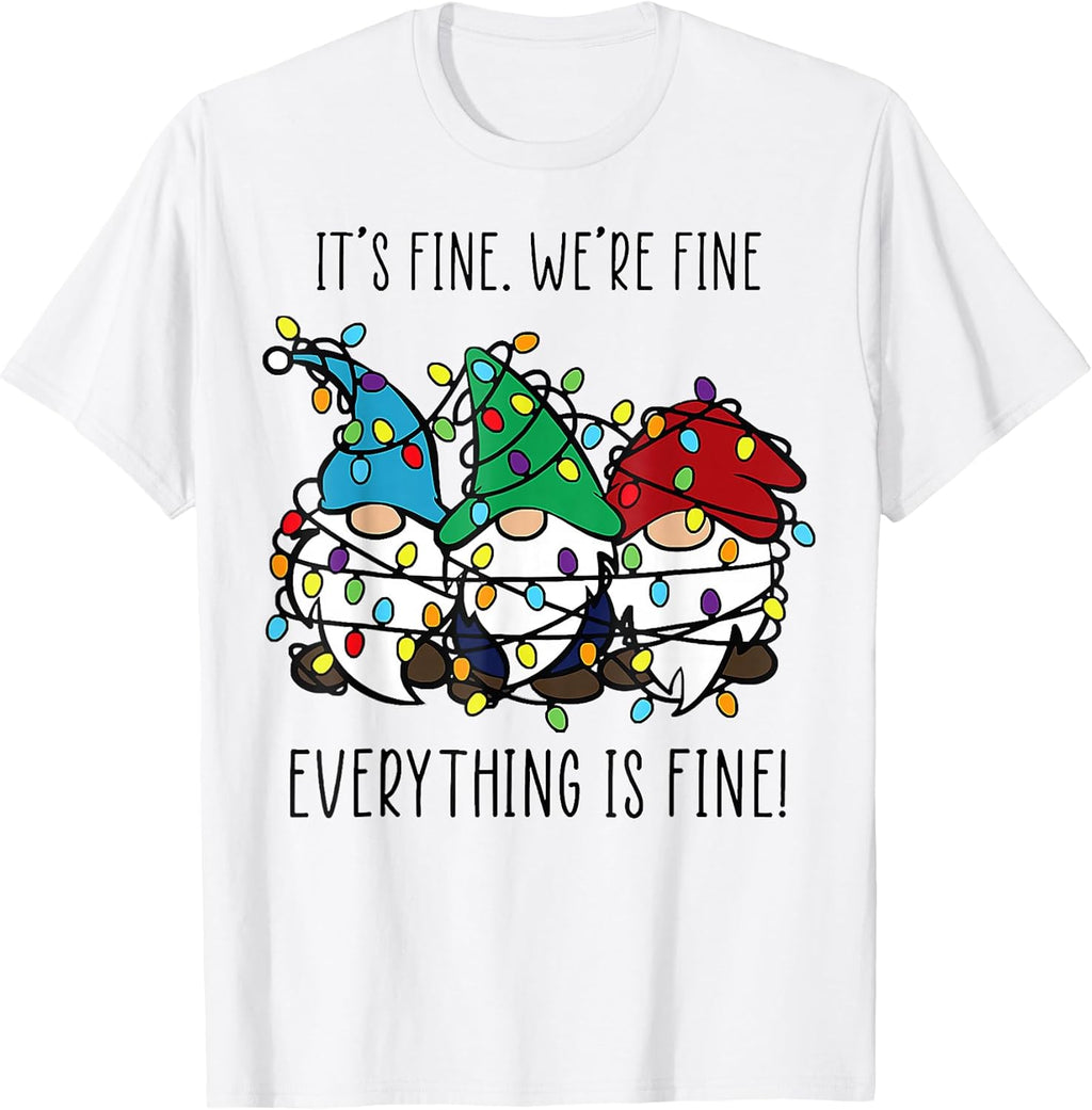 Funny Teacher gnome Christmas Tee