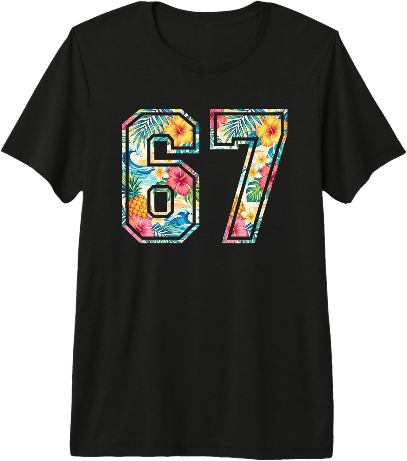 Funny Meme 67 6 7 Hawaii Tee For Men Women Kids