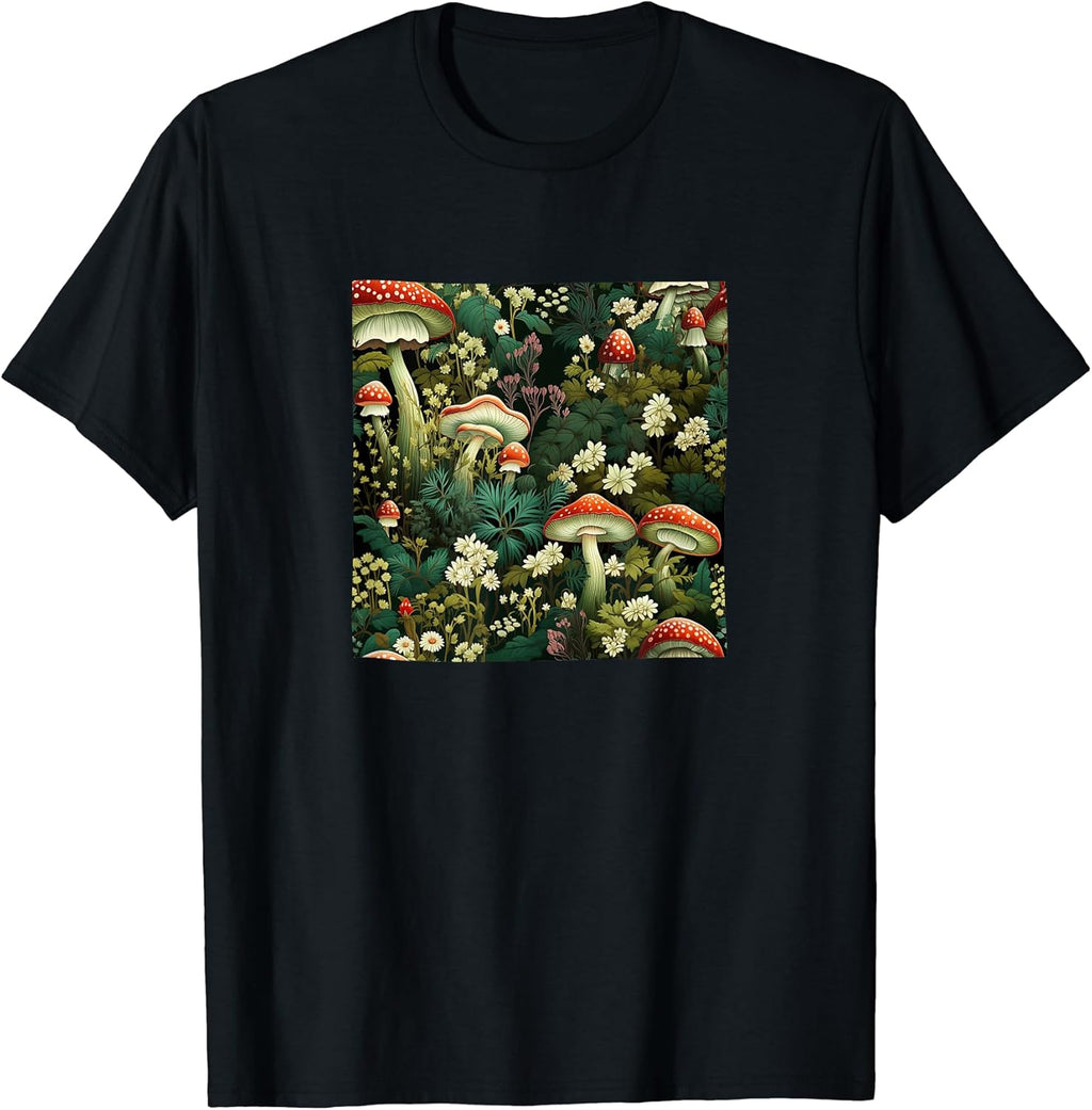 Mushrooms Flowers Pattern Merch