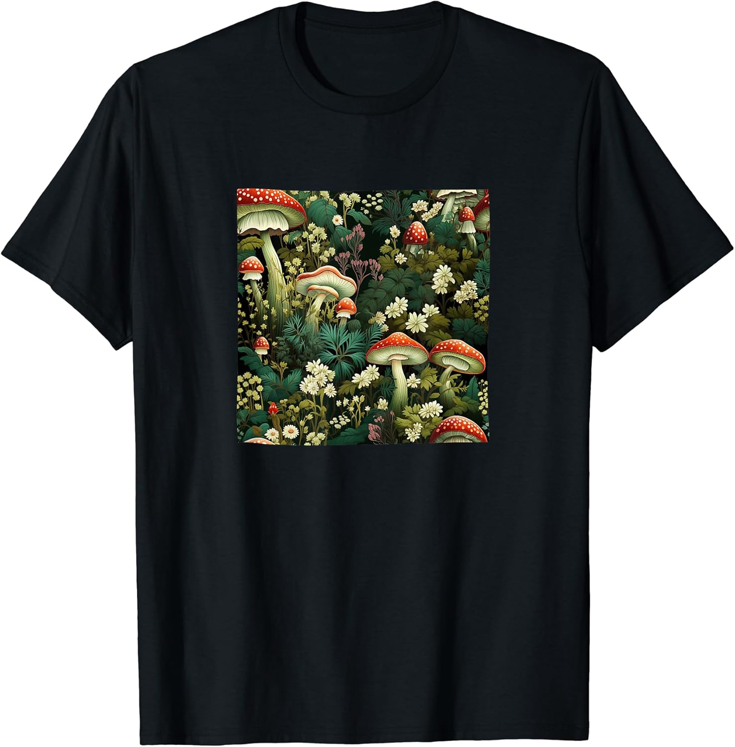 Mushrooms Flowers Pattern Merch