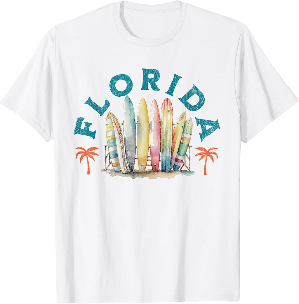 Florida Beach Surfing Surf Ocean Vintage USA