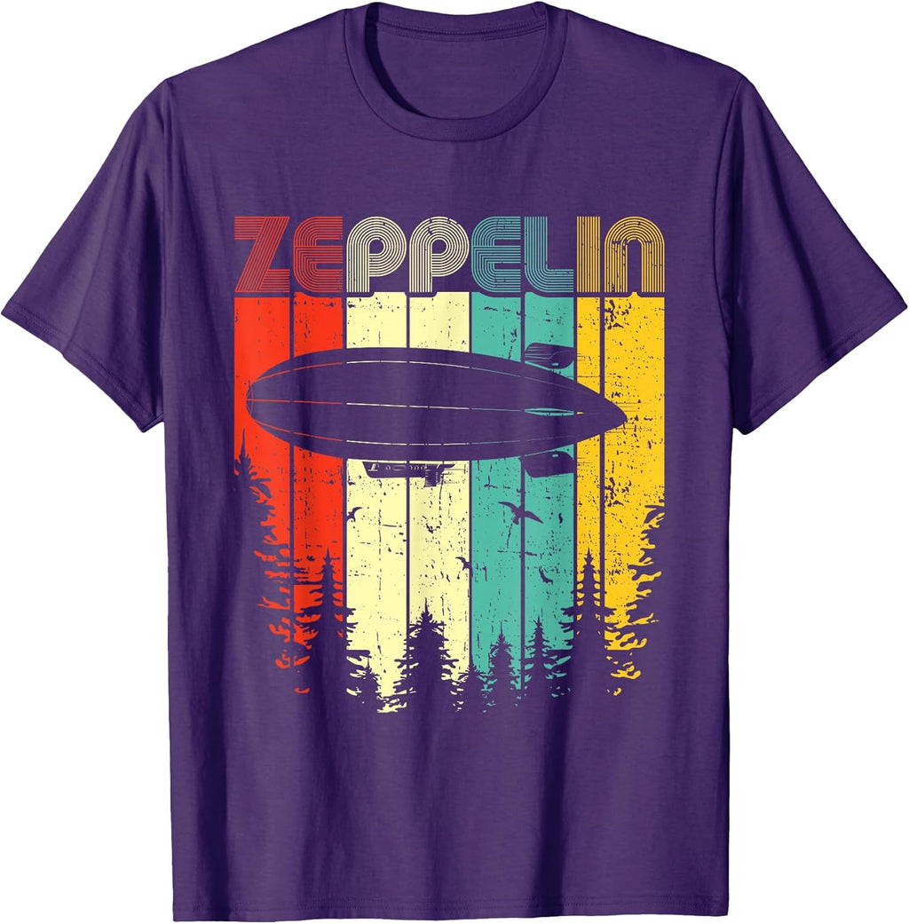 Retro Vintage Zeppelin Dirigible Airship Tee