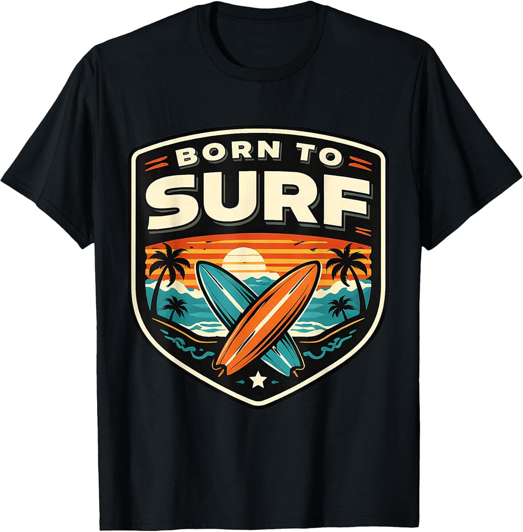 Born To Surf Surfing Saying Surfer Quote Merch
