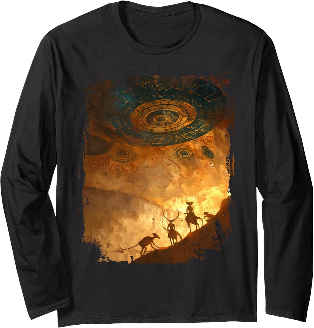 Alien Cave Art Gift for Sci-Fi Enthusiasts