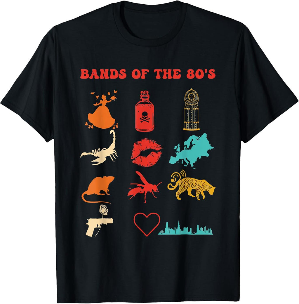 Bands Of The 80's Design