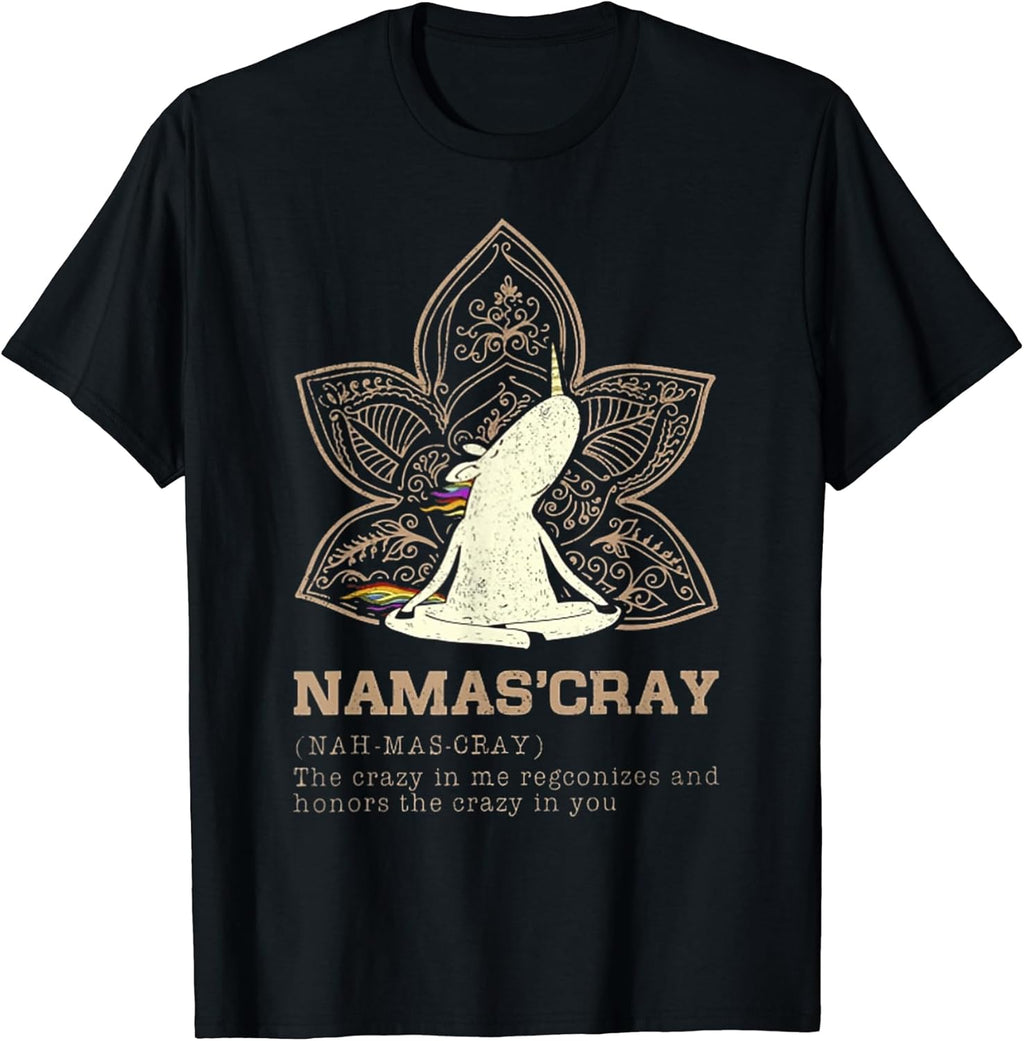 Namascray Yoga T Shirt For Women Men
