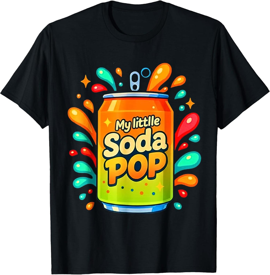 Soda Pop Funny Cartoon Orange-green
