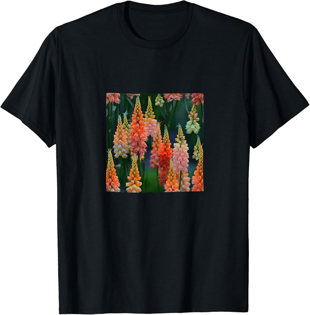Kniphofia Torch Lily Flower Pattern Merch
