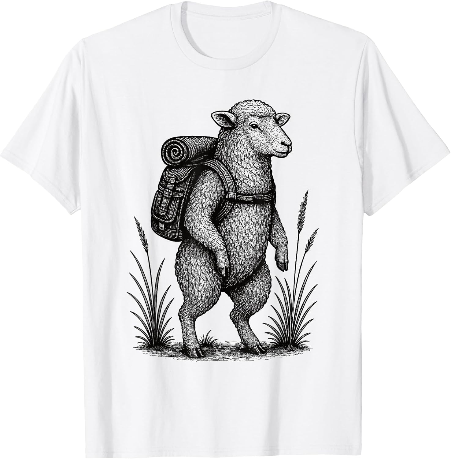 Sheep Hiker Trekking Hike Merch.