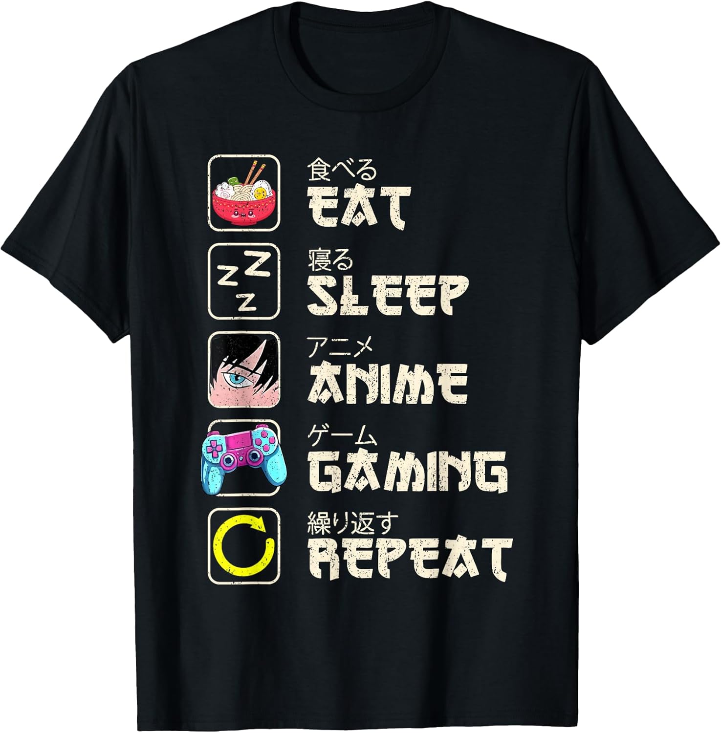 Funny Gamer Anime For Men Teen Boys Girls