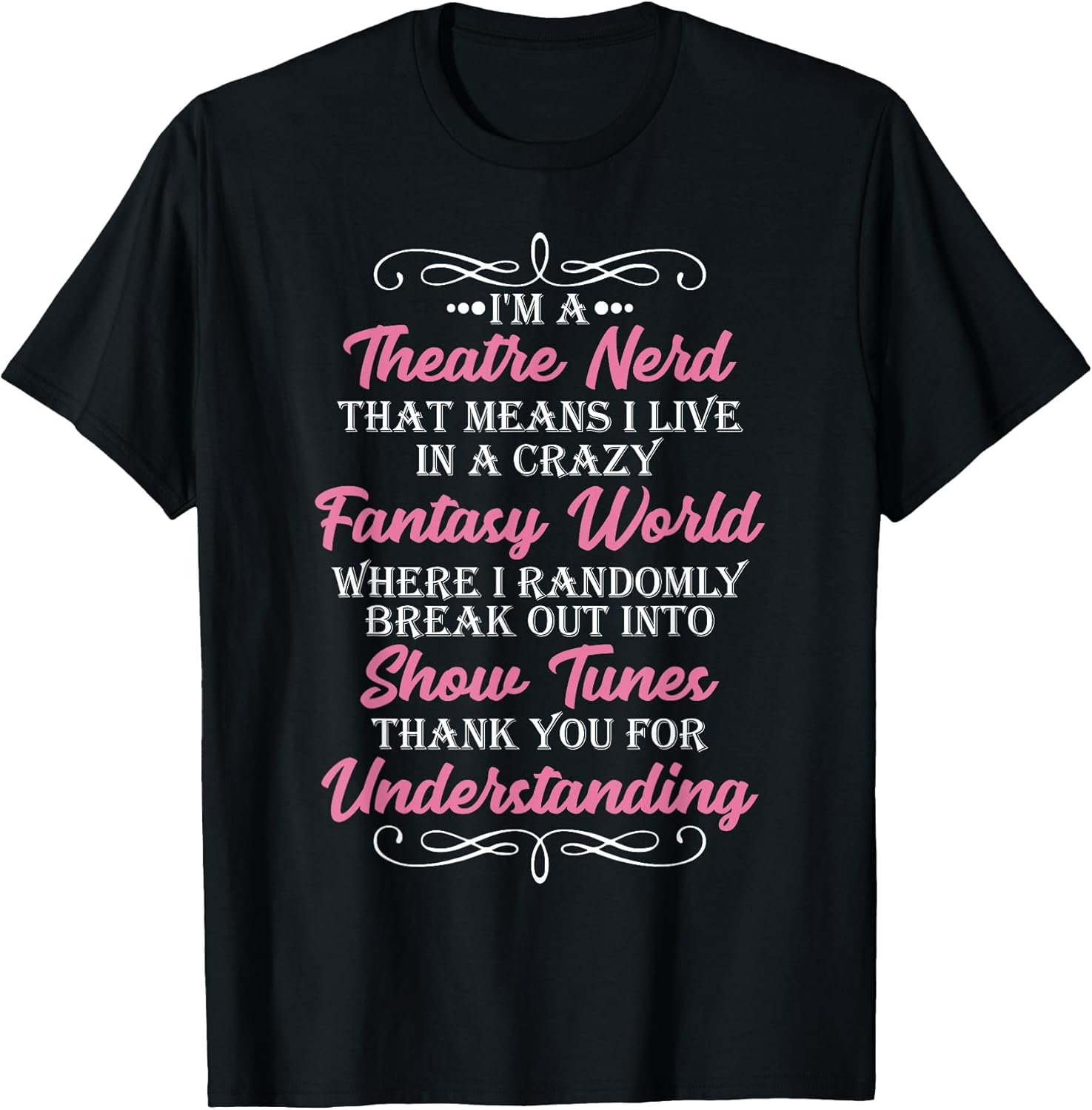 I'm a Theatre Nerd Funny Theater geek actor T-Shir