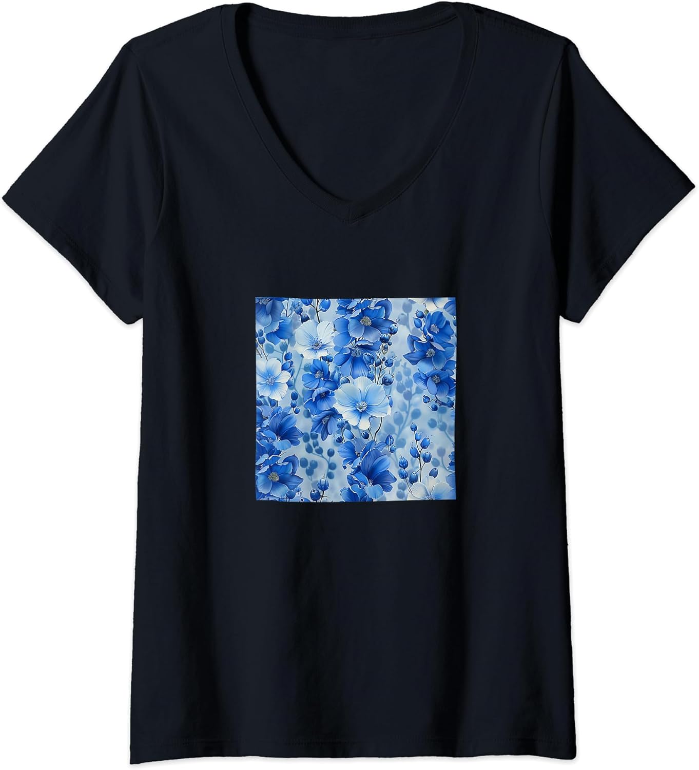 Delphinium Flower Pattern Merch