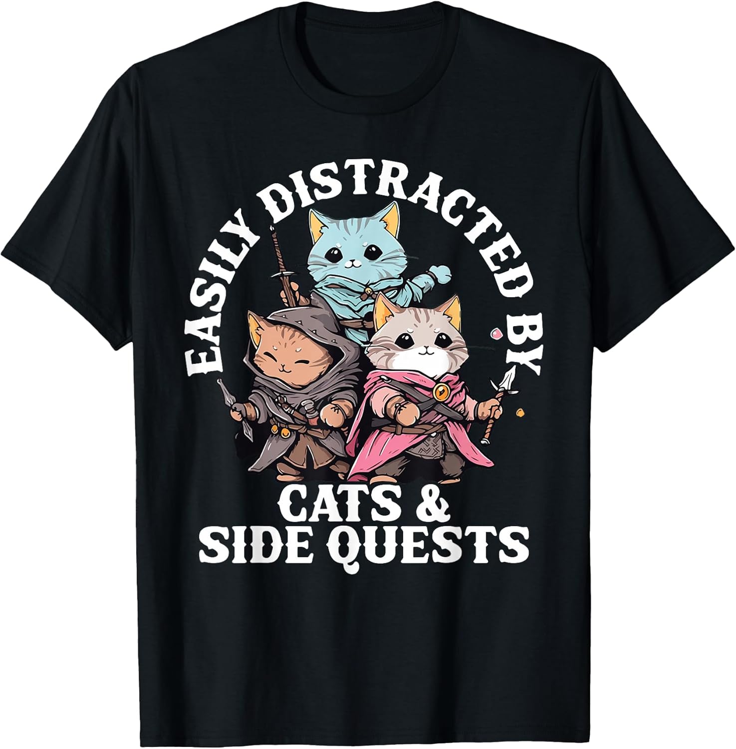 Rpg Gamer Cats Side Quest Distracted Nerdy Gaming