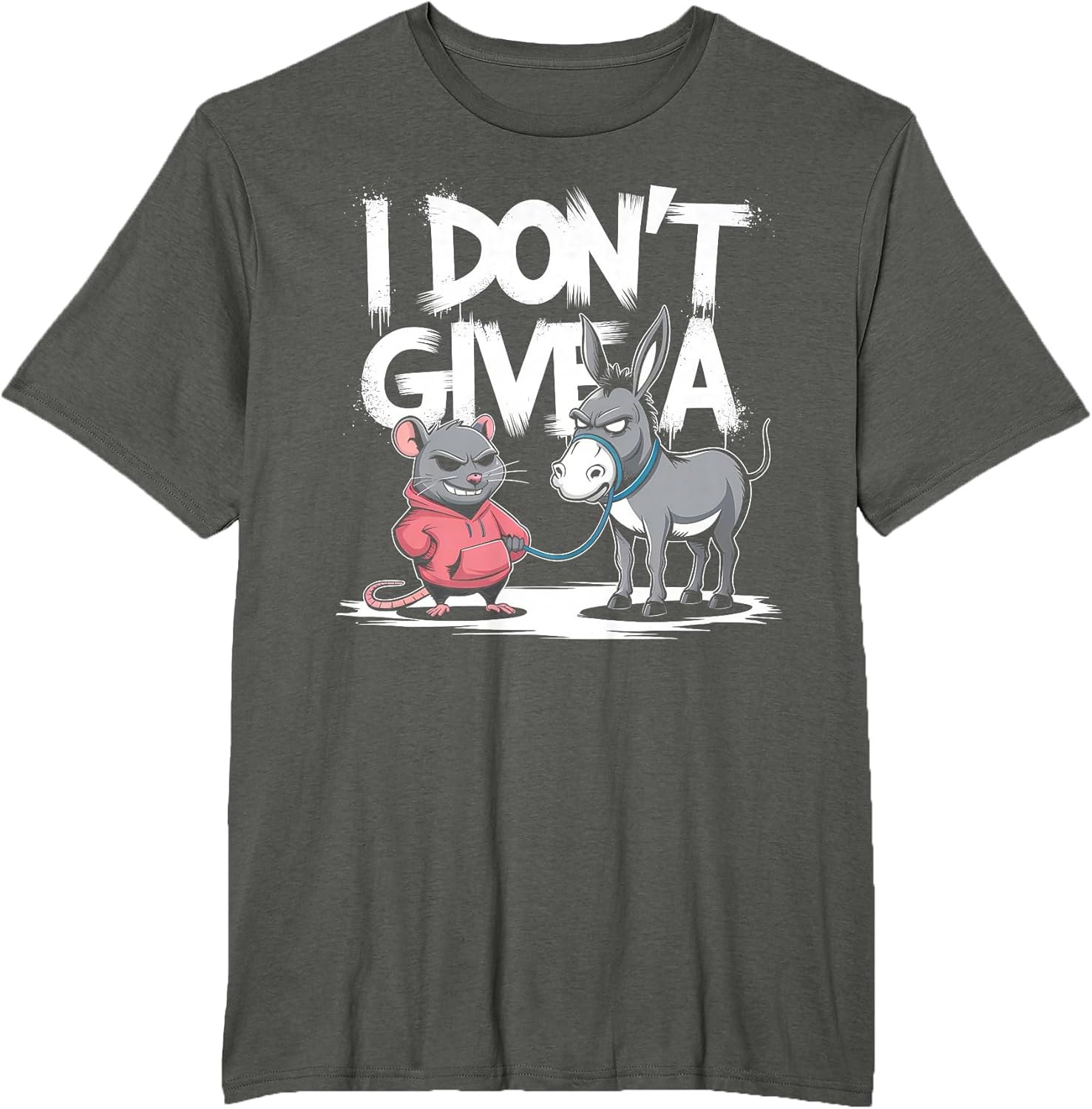 I Dont Give A Rats Donkey Funny Rat Donkey Shirts