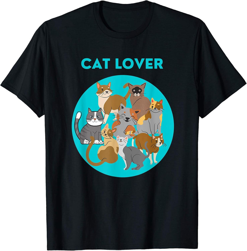 Love many cats cat lady purr kitten kitty green