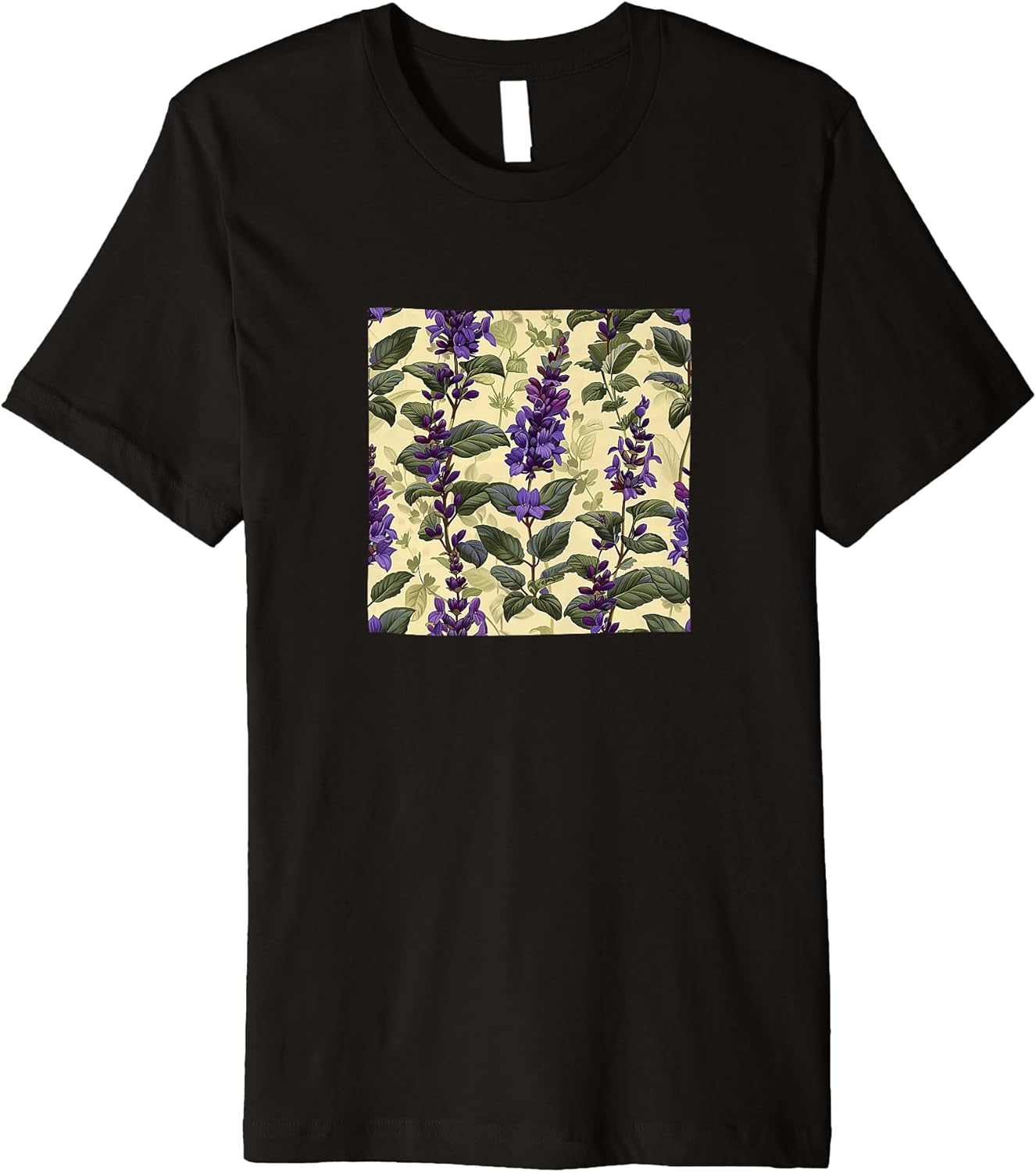 Salvia Flower Pattern Merch