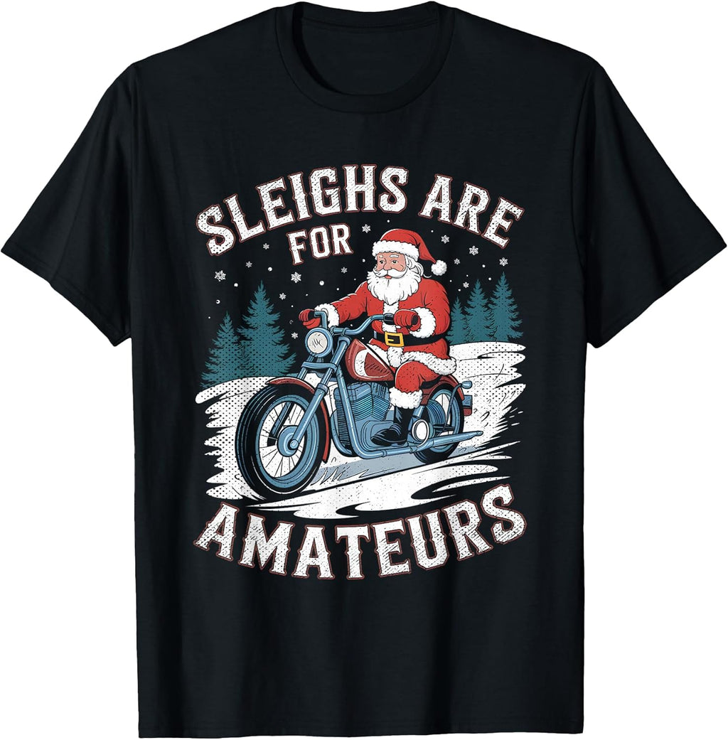 Christmas Motorbike Merch For Men Humorous Biker