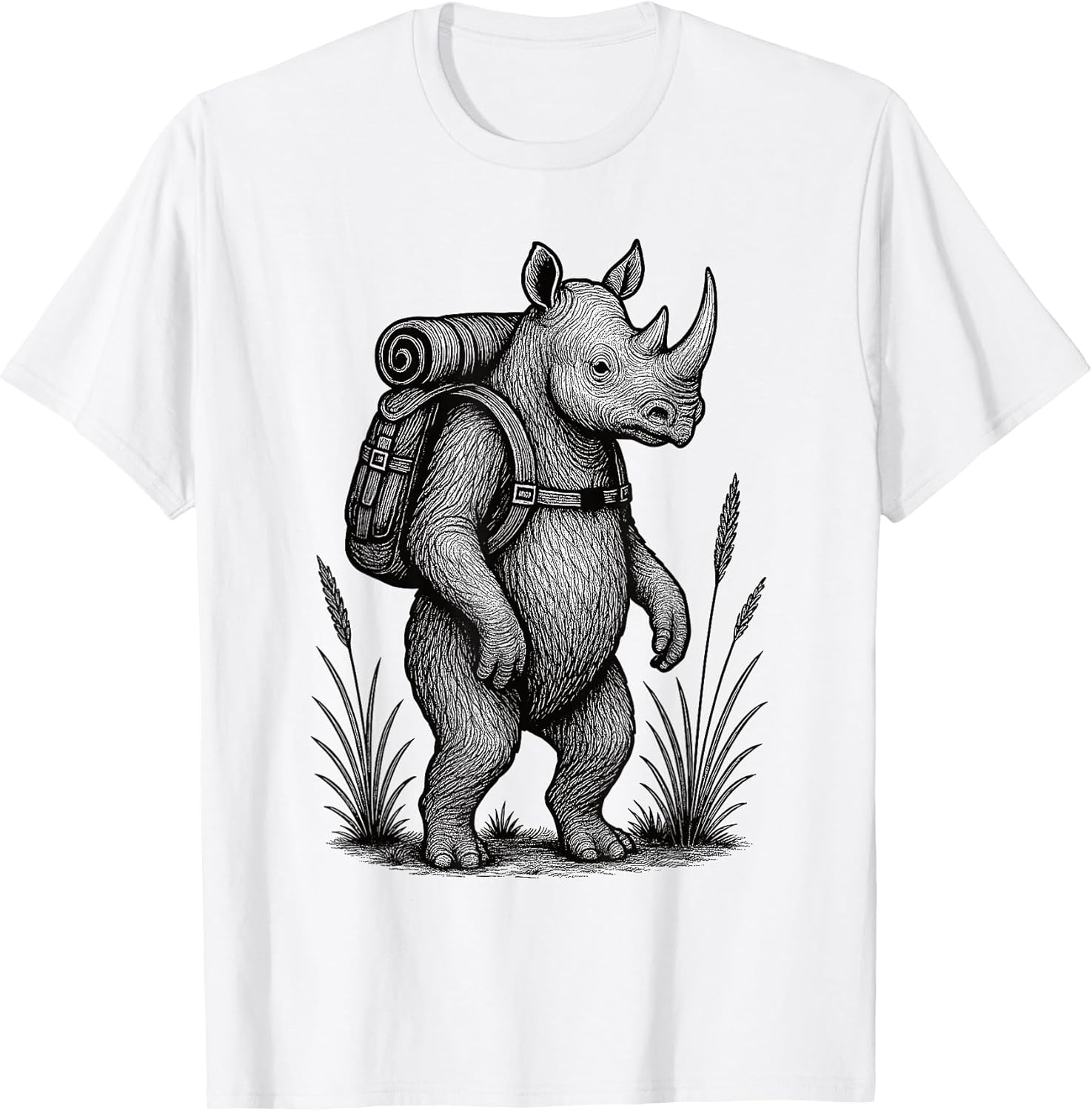 Rhinoceros Hiker Trekking Hike Merch.