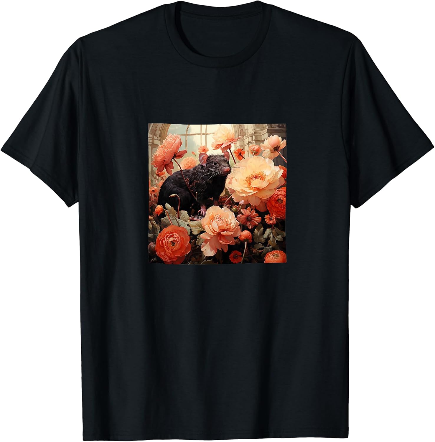 Rat Cottagecore Botanical Flowers Merch