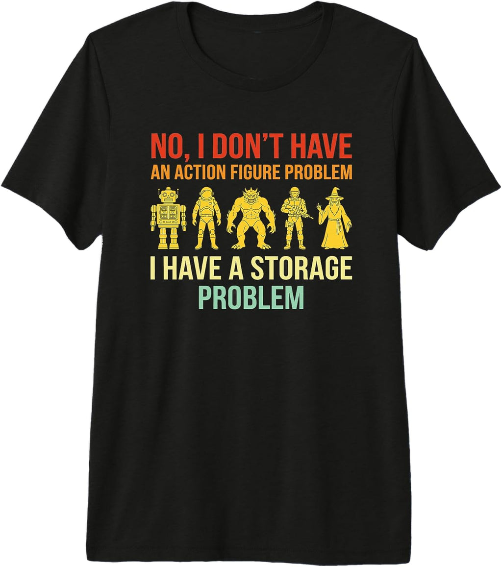 Funny Action Figure Tee for men women