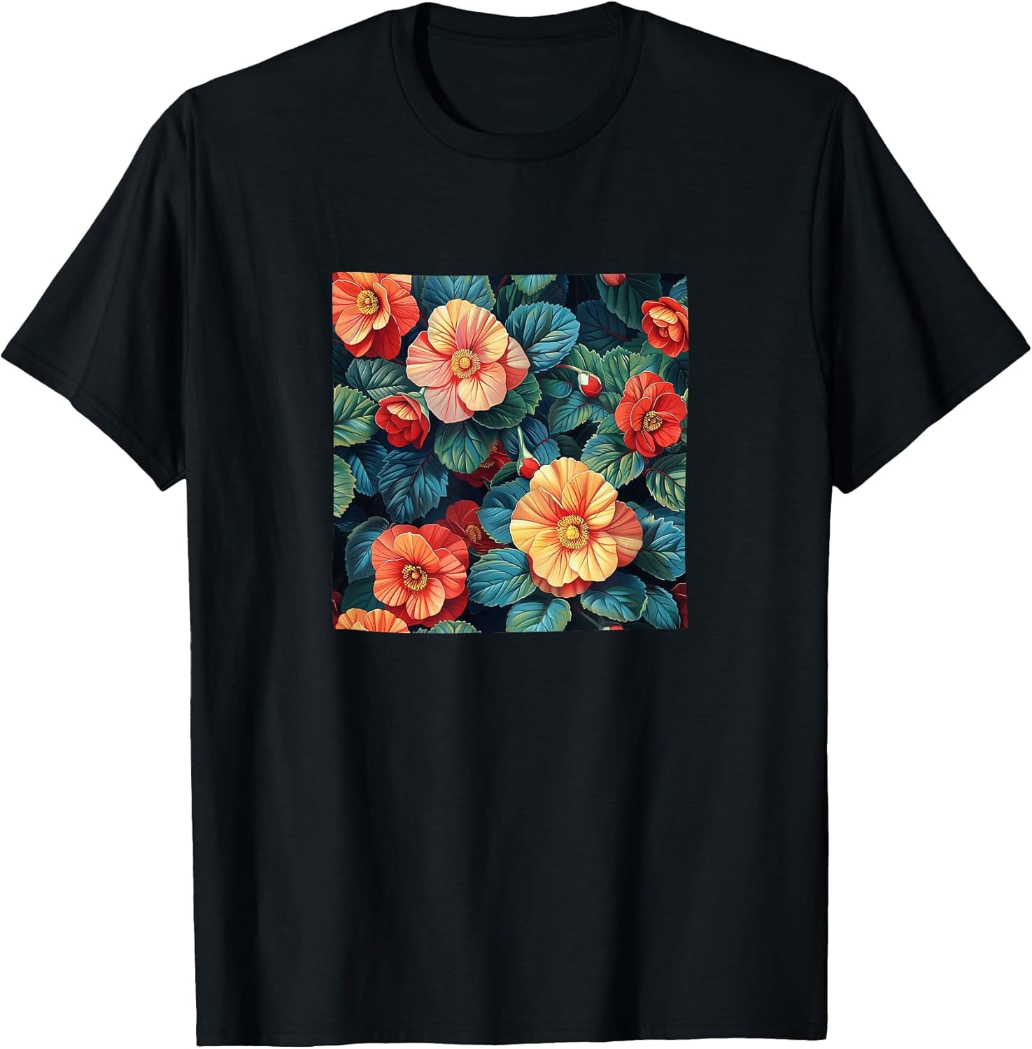 Begonia Flower Pattern Merch
