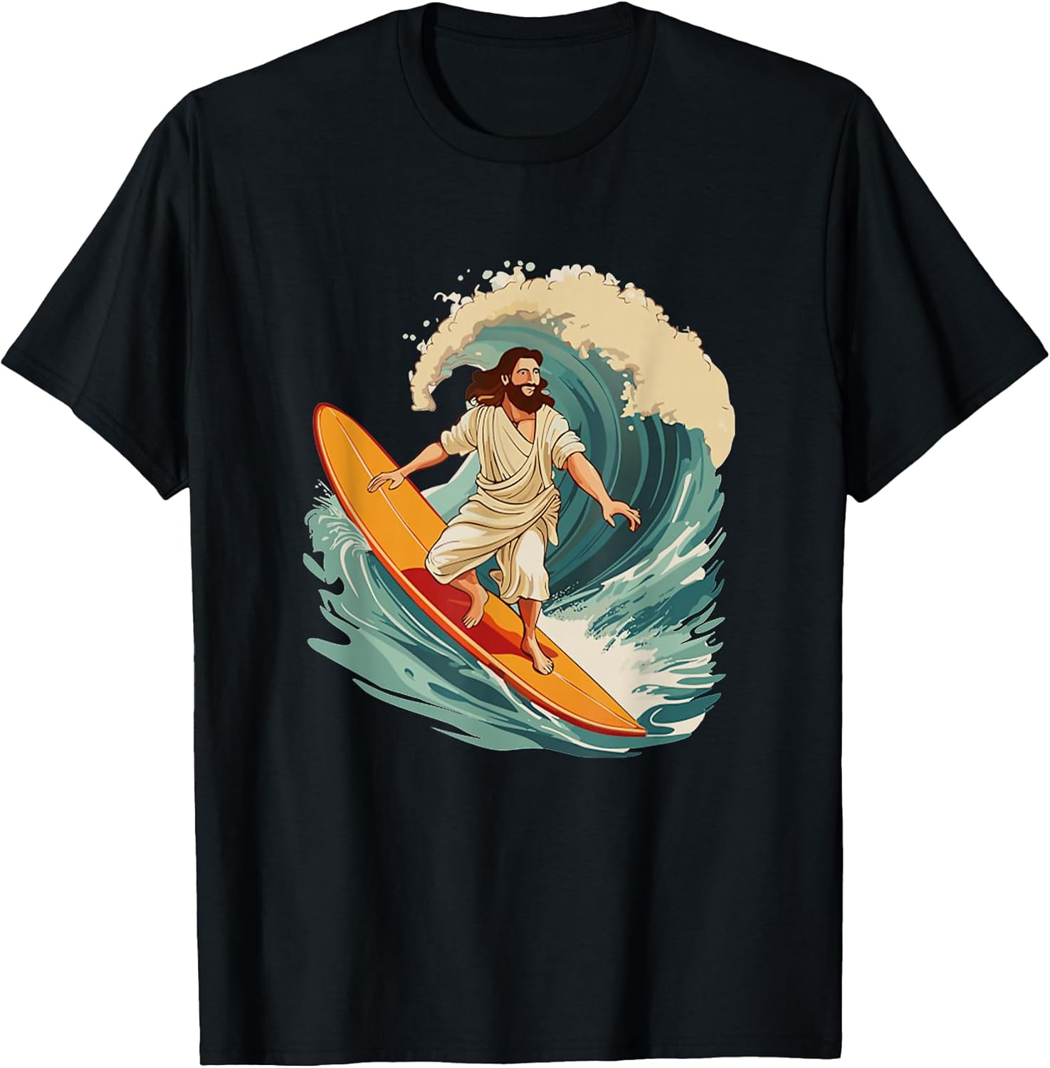I Ride With Jesus Surfing Jesus Christ Funny Meme