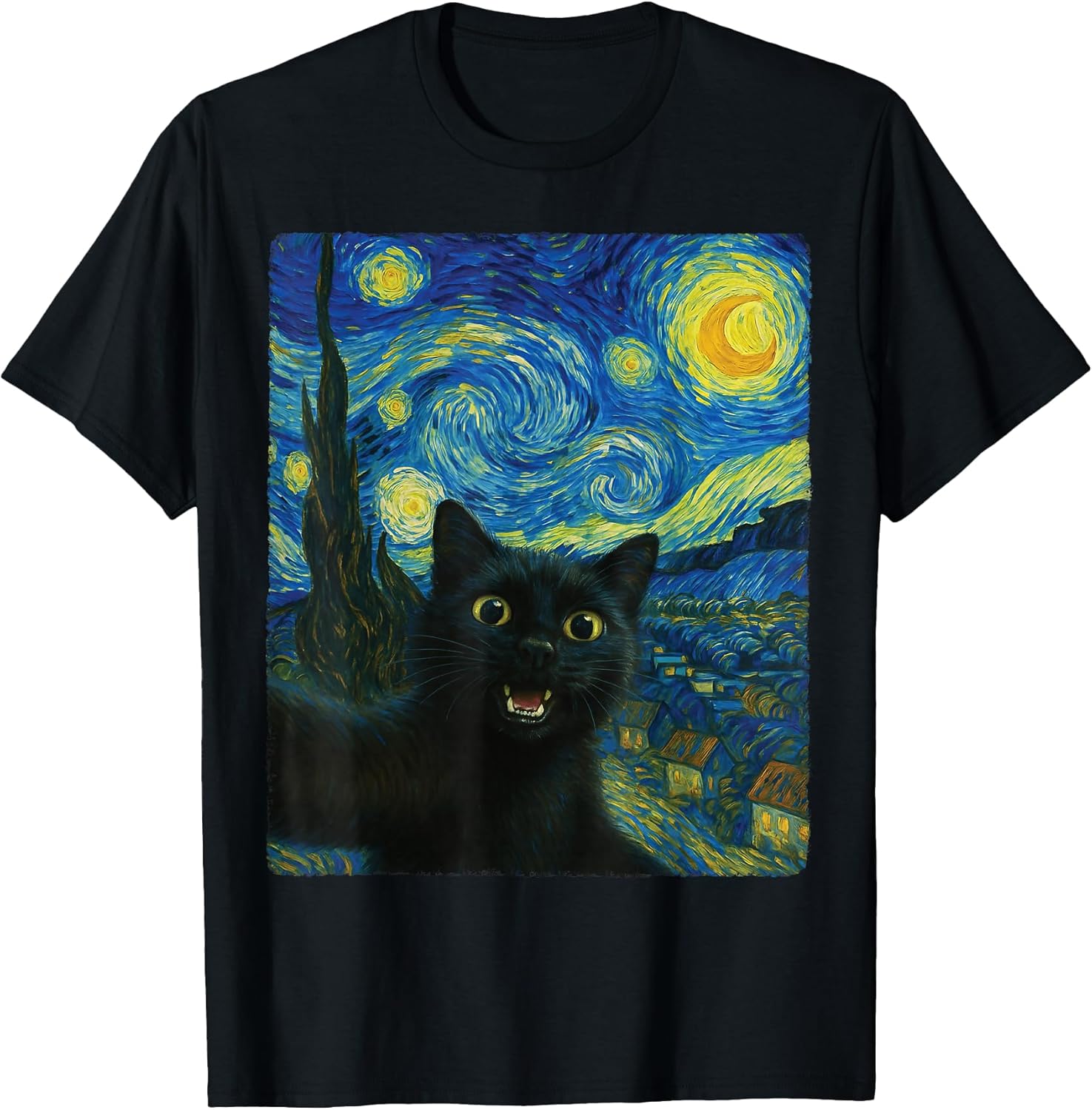 Cat Selfies Van Gogh Starry Night Apparel Shop