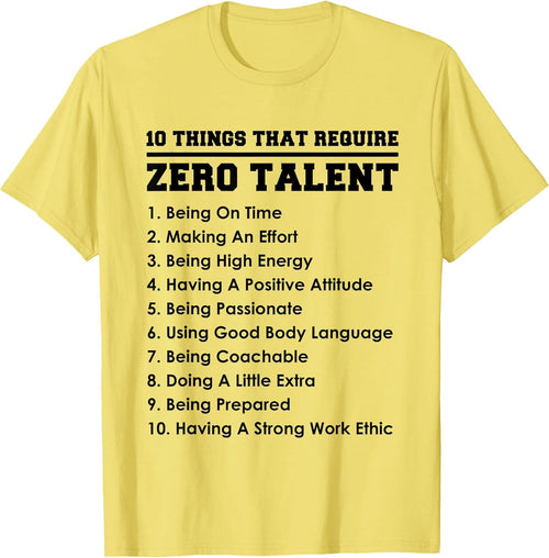 10 Things That Require Zero Talent