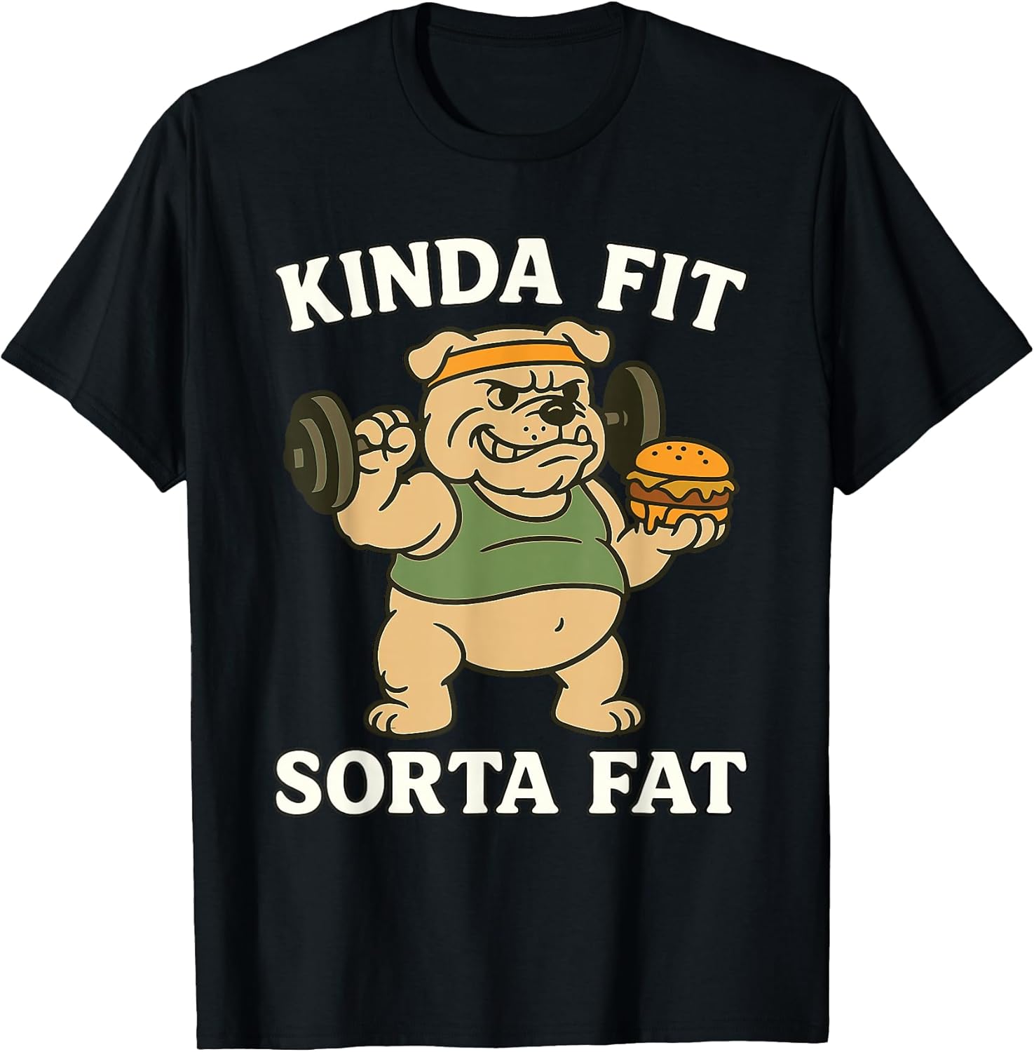 Kinda Fit Sorta Fat Dog Gym Merch.