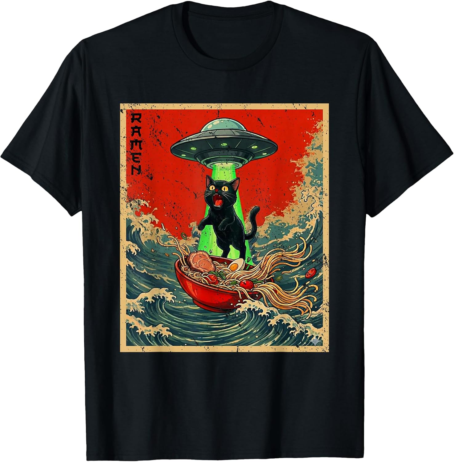 Funny Black Cat Boys Girls Kids Gifts Graphic Tees