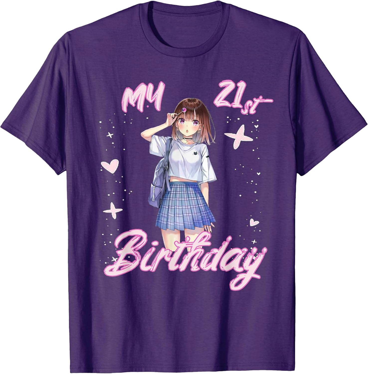 21st Birthday Anime Girls T DESIGNS